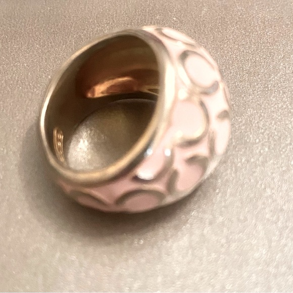 Coach Jewelry - Vintage Pink/Silver Color Ring